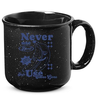 Retro Never Use Alone Harm Reduction 15oz Campfire Ceramic Mug