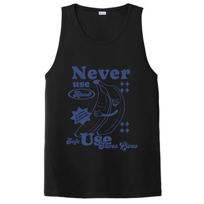 Retro Never Use Alone Harm Reduction PosiCharge Competitor Tank
