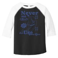Retro Never Use Alone Harm Reduction Toddler Fine Jersey T-Shirt