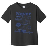 Retro Never Use Alone Harm Reduction Toddler T-Shirt