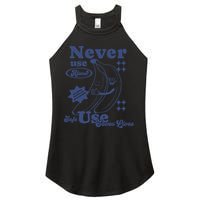 Retro Never Use Alone Harm Reduction Women's Perfect Tri Rocker Tank