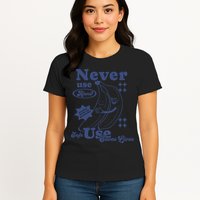 Retro Never Use Alone Harm Reduction Womens T-Shirt