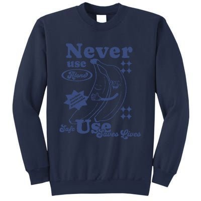 Retro Never Use Alone Harm Reduction Sweatshirt