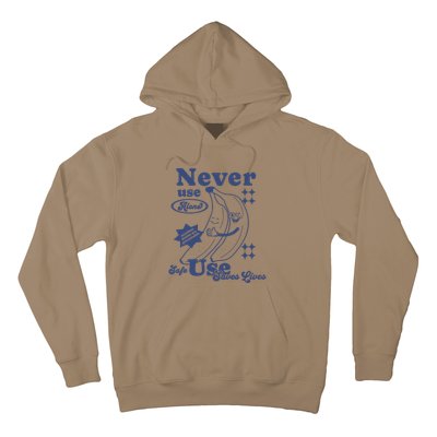 Retro Never Use Alone Harm Reduction Hoodie