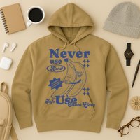 Retro Never Use Alone Harm Reduction Hoodie