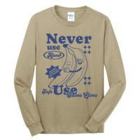 Retro Never Use Alone Harm Reduction Tall Long Sleeve T-Shirt
