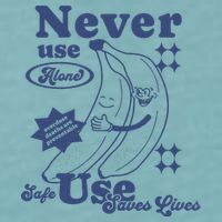 Retro Never Use Alone Harm Reduction Sueded Cloud Jersey T-Shirt
