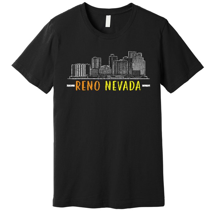 Reno Nevada USA America Nevadians Nevadans Premium T-Shirt