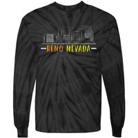 Reno Nevada USA America Nevadians Nevadans Tie-Dye Long Sleeve Shirt