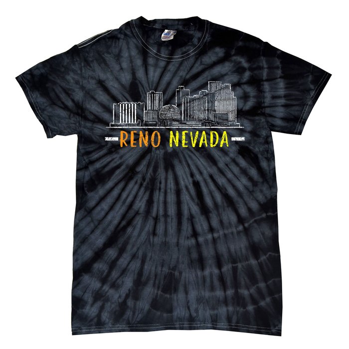 Reno Nevada USA America Nevadians Nevadans Tie-Dye T-Shirt