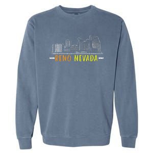 Reno Nevada USA America Nevadians Nevadans Garment-Dyed Sweatshirt