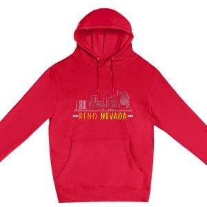 Reno Nevada USA America Nevadians Nevadans Premium Pullover Hoodie