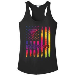 Registered Nurse Us Flag Rn Registered Nursing Gift Ladies PosiCharge Competitor Racerback Tank