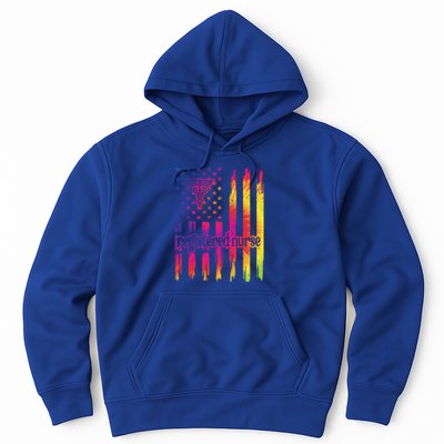 Registered Nurse Us Flag Rn Registered Nursing Gift Hoodie