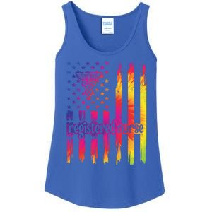 Registered Nurse Us Flag Rn Registered Nursing Gift Ladies Essential Tank