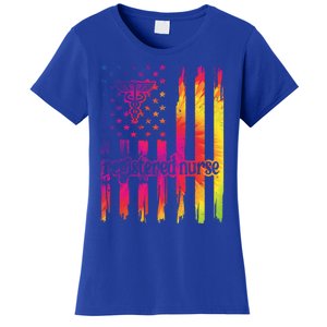 Registered Nurse Us Flag Rn Registered Nursing Gift Women's T-Shirt