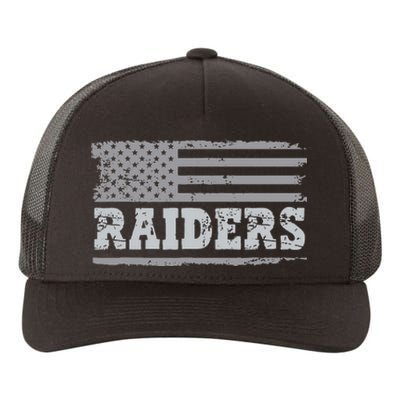 Raiders Name Usa Flag Gift Yupoong Adult 5-Panel Trucker Hat