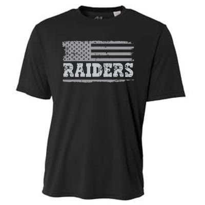 Raiders Name Usa Flag Gift Cooling Performance Crew T-Shirt