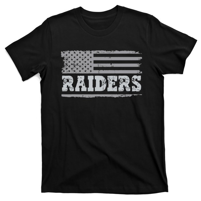 Raiders Name Usa Flag Gift T-Shirt