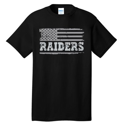 Raiders Name Usa Flag Gift Tall T-Shirt