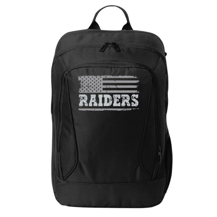 Raiders Name Usa Flag Gift City Backpack