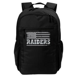 Raiders Name Usa Flag Gift Daily Commute Backpack