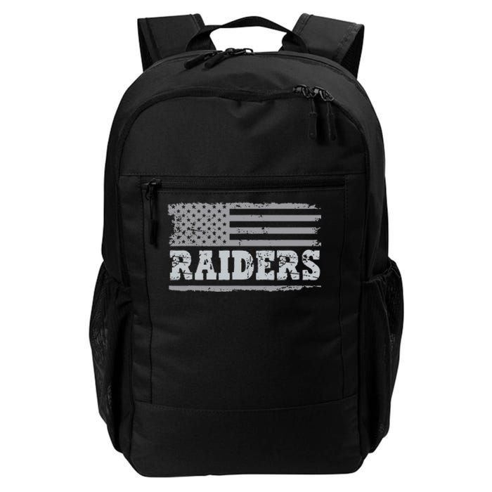 Raiders Name Usa Flag Gift Daily Commute Backpack