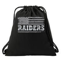 Raiders Name Usa Flag Gift Drawstring Bag