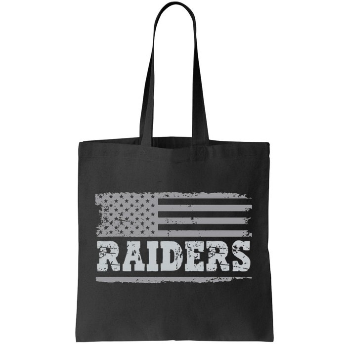 Raiders Name Usa Flag Gift Tote Bag