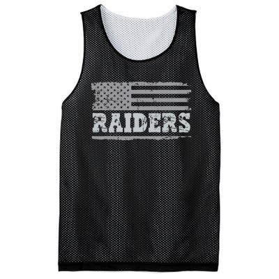 Raiders Name Usa Flag Gift Mesh Reversible Basketball Jersey Tank