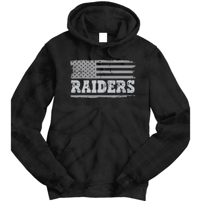 Raiders Name Usa Flag Gift Tie Dye Hoodie