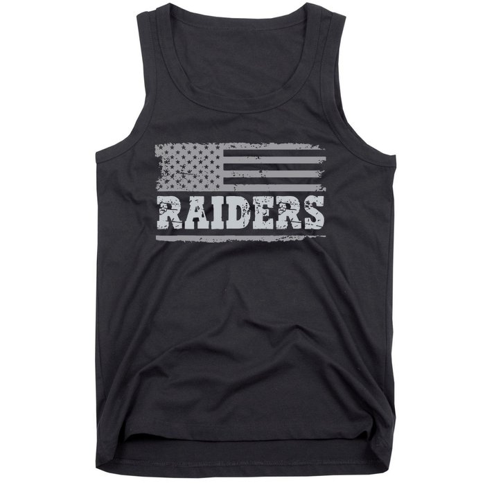 Raiders Name Usa Flag Gift Tank Top