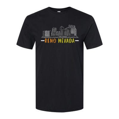 Reno Nevada Usa America Nevadians Nevadans Softstyle CVC T-Shirt