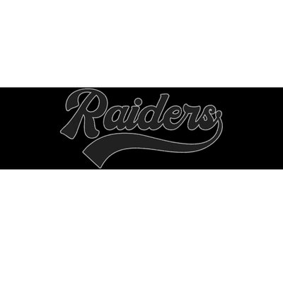 Raiders Name Vintage Retro Gift Bumper Sticker