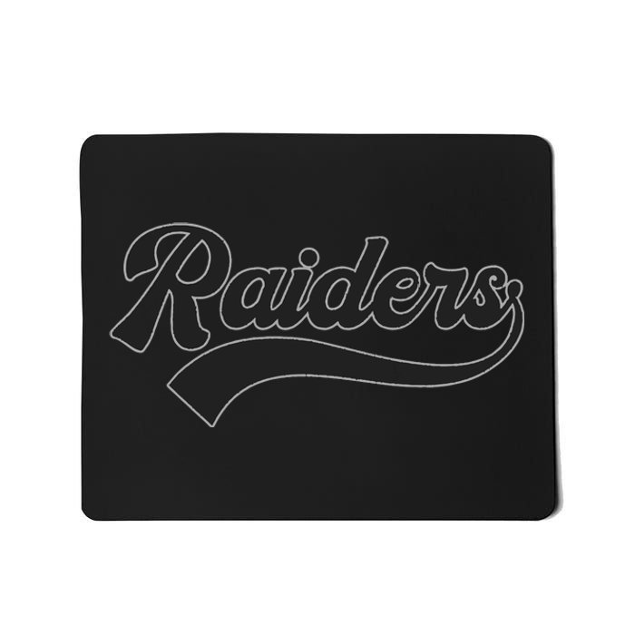 Raiders Name Vintage Retro Gift Mousepad