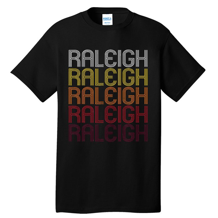 Raleigh Nc Vintage Style North Carolina Tall T-Shirt