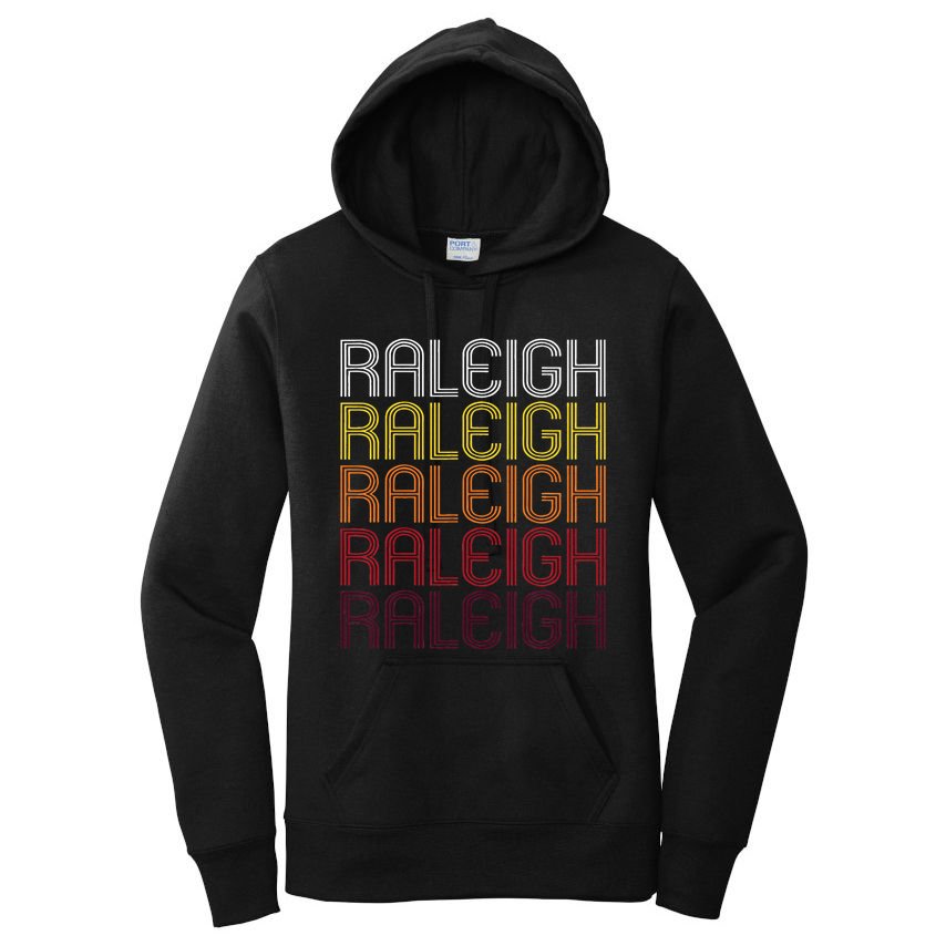 Raleigh Nc Vintage Style North Carolina Women's Pullover Hoodie