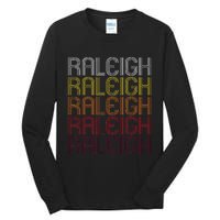 Raleigh Nc Vintage Style North Carolina Tall Long Sleeve T-Shirt