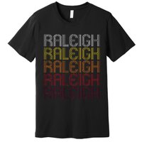 Raleigh Nc Vintage Style North Carolina Premium T-Shirt