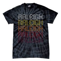 Raleigh Nc Vintage Style North Carolina Tie-Dye T-Shirt