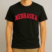 Retro Nebraska Vintage Design Classic Font Throwback Design T-Shirt