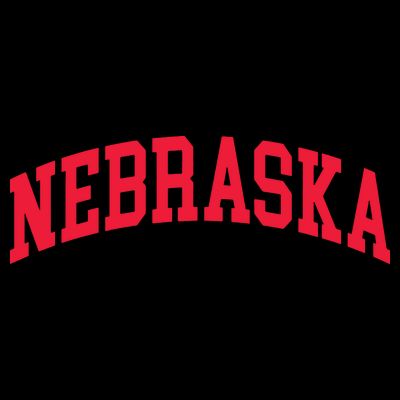 Retro Nebraska Vintage Design Classic Font Throwback Design T-Shirt
