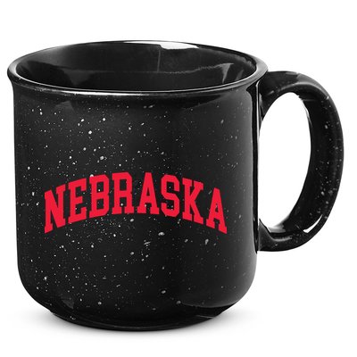 Retro Nebraska Vintage Design Classic Font Throwback Design 15oz Campfire Ceramic Mug