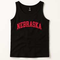 Retro Nebraska Vintage Design Classic Font Throwback Design Tank Top
