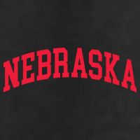 Retro Nebraska Vintage Design Classic Font Throwback Design Golf Towel