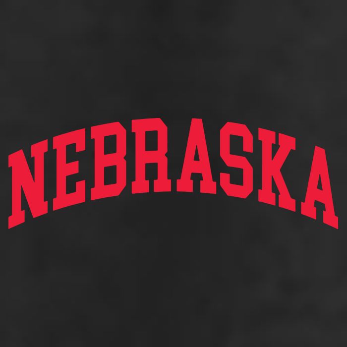 Retro Nebraska Vintage Design Classic Font Throwback Design Golf Towel