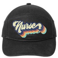 Retro Nurse Woman Wears A Nursing On NurseS Day 7-Panel Snapback Hat