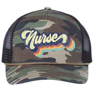 Retro Nurse Woman Wears A Nursing On NurseS Day Retro Rope Trucker Hat Cap