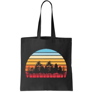 Retro Nature Wildlife Trees Outdoors Wild Forest Tote Bag