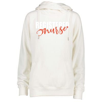 Registered Nurse Week Present And Cute Gift Womens Funnel Neck Pullover Hood